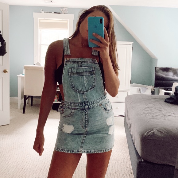 Forever 21 Dresses & Skirts - Denim Overall Dress NBW